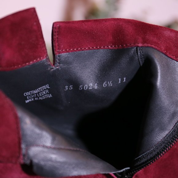 Paul Green Ankle booties, Burgundy Wine Red, Dominique - Picture 14 of 15